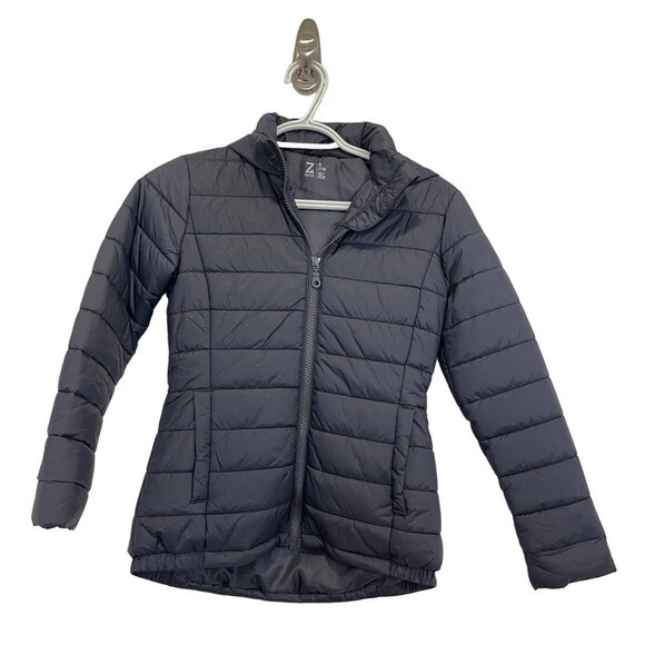 NWOT Zella Kid's Puffer Jacket Size 7/8 Black - Picture 1 of 5